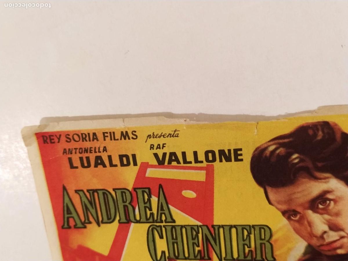 Cine: ANDREA CHENIER - CINE RIACHO - PROGRAMA DE CINE -(K-14.263) - Foto 2