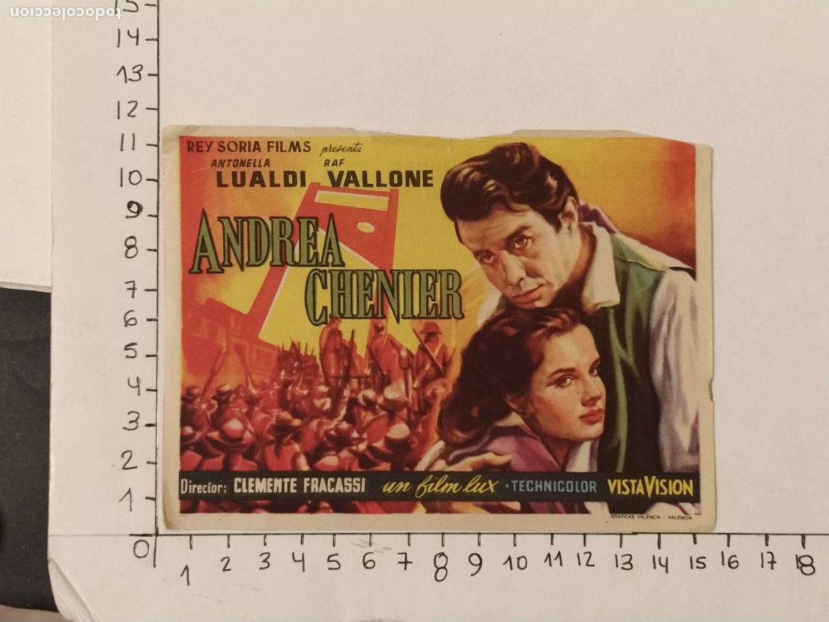 Cine: ANDREA CHENIER - CINE RIACHO - PROGRAMA DE CINE -(K-14.263) - Foto 4