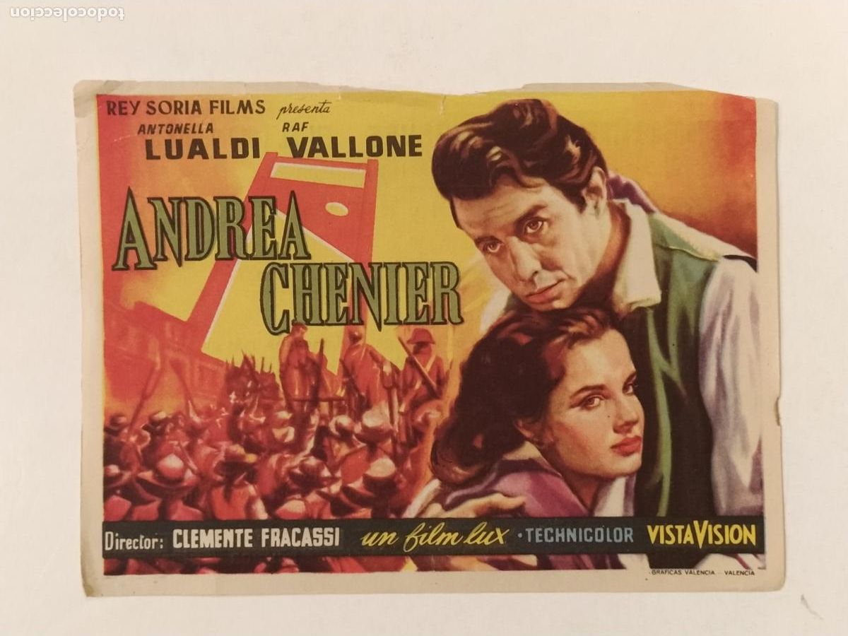 Cine: ANDREA CHENIER - CINE RIACHO - PROGRAMA DE CINE -(K-14.263) - Foto 1