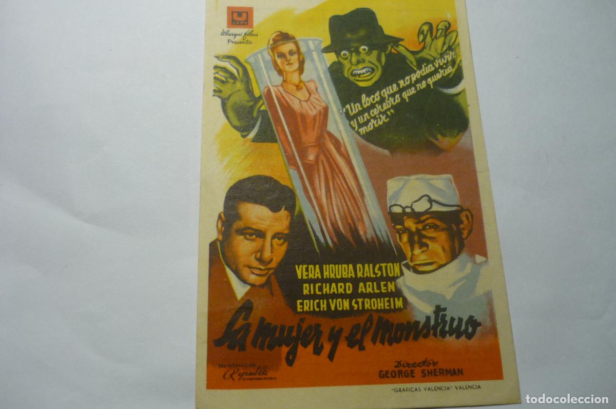 Cine: PROGRAMA LA MUJER Y EL MONSTRO - PUBLICIDAD - Foto 1
