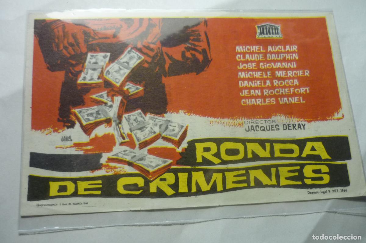 Cine: PROGRAMA RONDA DE CRIMENES .- PUBLICIDAD - Foto 1