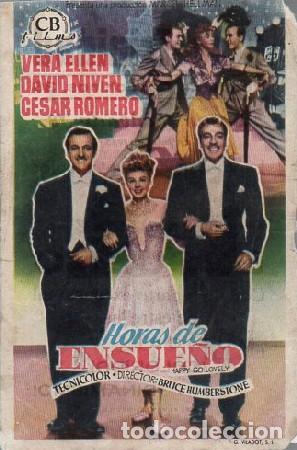 Cine: PROGRAMA DE CINE: HORAS DE ENSUE&Ntilde;O PC-9578 - Foto 1
