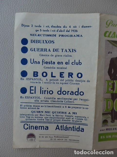 Cine: EL LIRIO DORADO ANTIGUO PROGRAMA DE CINE - Foto 7