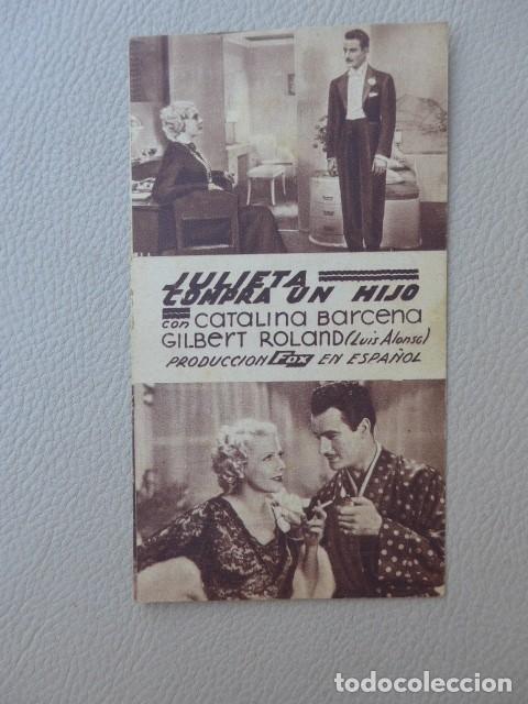 Cine: JULIETA CONPRA UN HIJO ANTIGUO PROGRAMA DE CINE - Foto 1
