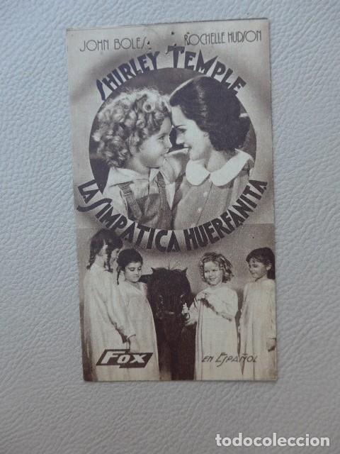 Cine: LA SIMPATICA HUERFANITA ANTIGUO PROGRAMA DE CINE - Foto 1