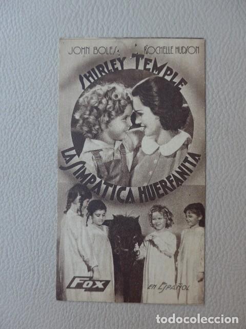 Cine: LA SIMPATICA HUERFANITA ANTIGUO PROGRAMA DE CINE - Foto 4