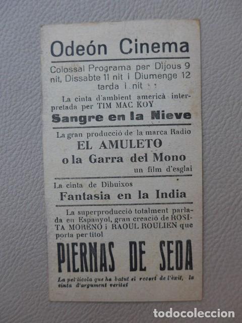 Cine: PIERNAS DE SEDA ANTIGUO PROGRAMA DE CINE - Foto 3