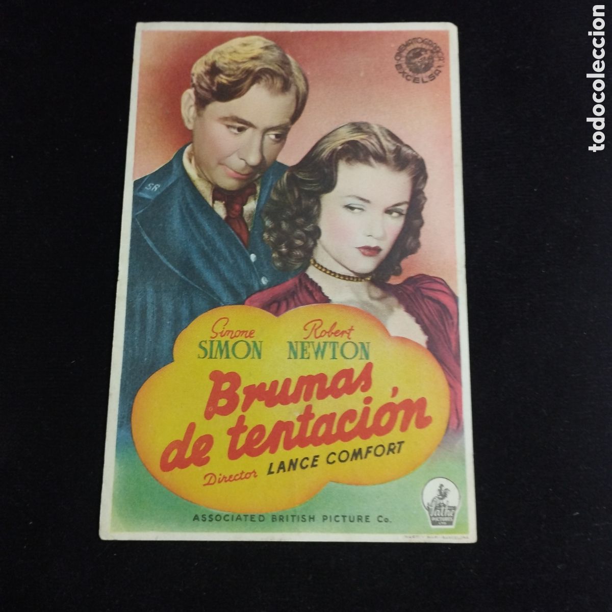 Cine: Programa de cine, sencillo. Brumas de tentaci&oacute;n. Simone Simon. Robert Newton. - Foto 1