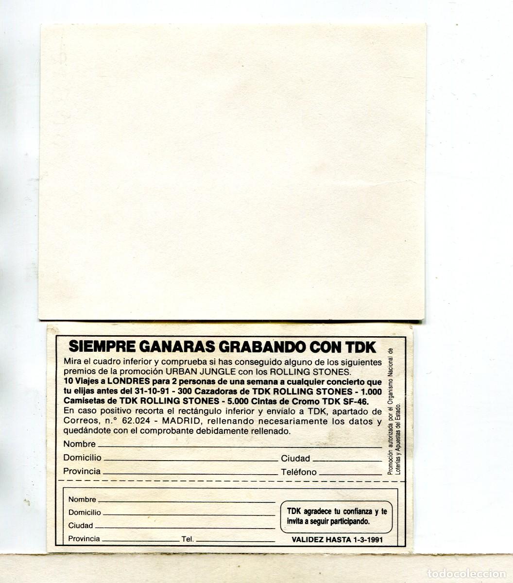 Cine: URBAN JUNGLE, con los ROLLING STONES. 2 PEGATINAS. - Foto 2