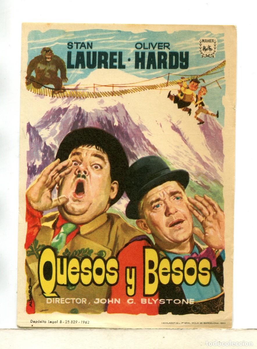 Cine: QUESOS Y BESOS, con Stan Laurel y Oliver Hardy. - Foto 1