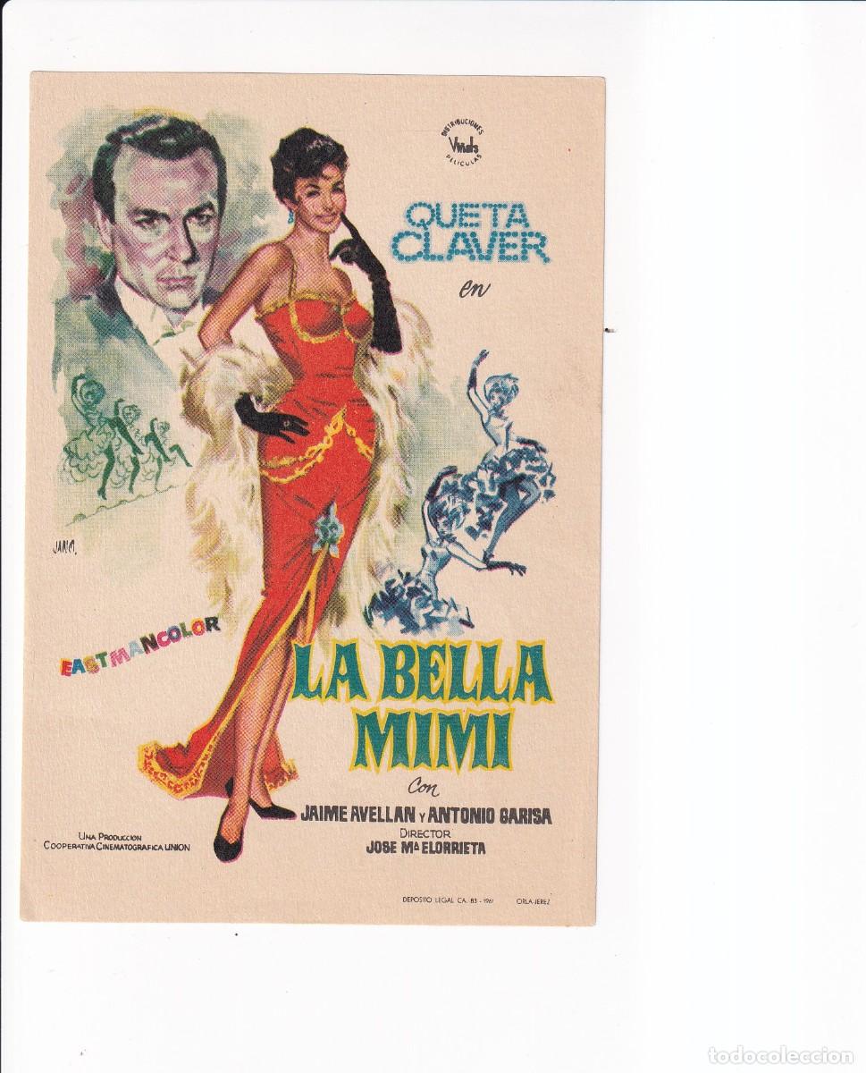 Cine: LA BELLA MIMI : QUETA CLAVER - Foto 1