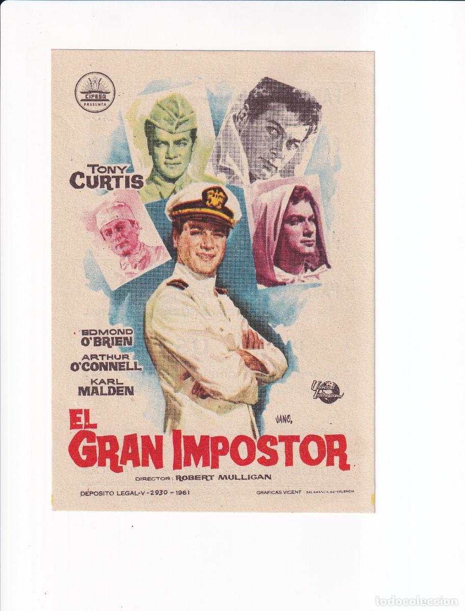 Cine: EL GRAN IMPOSTOR : TONY CURTIS - Foto 1