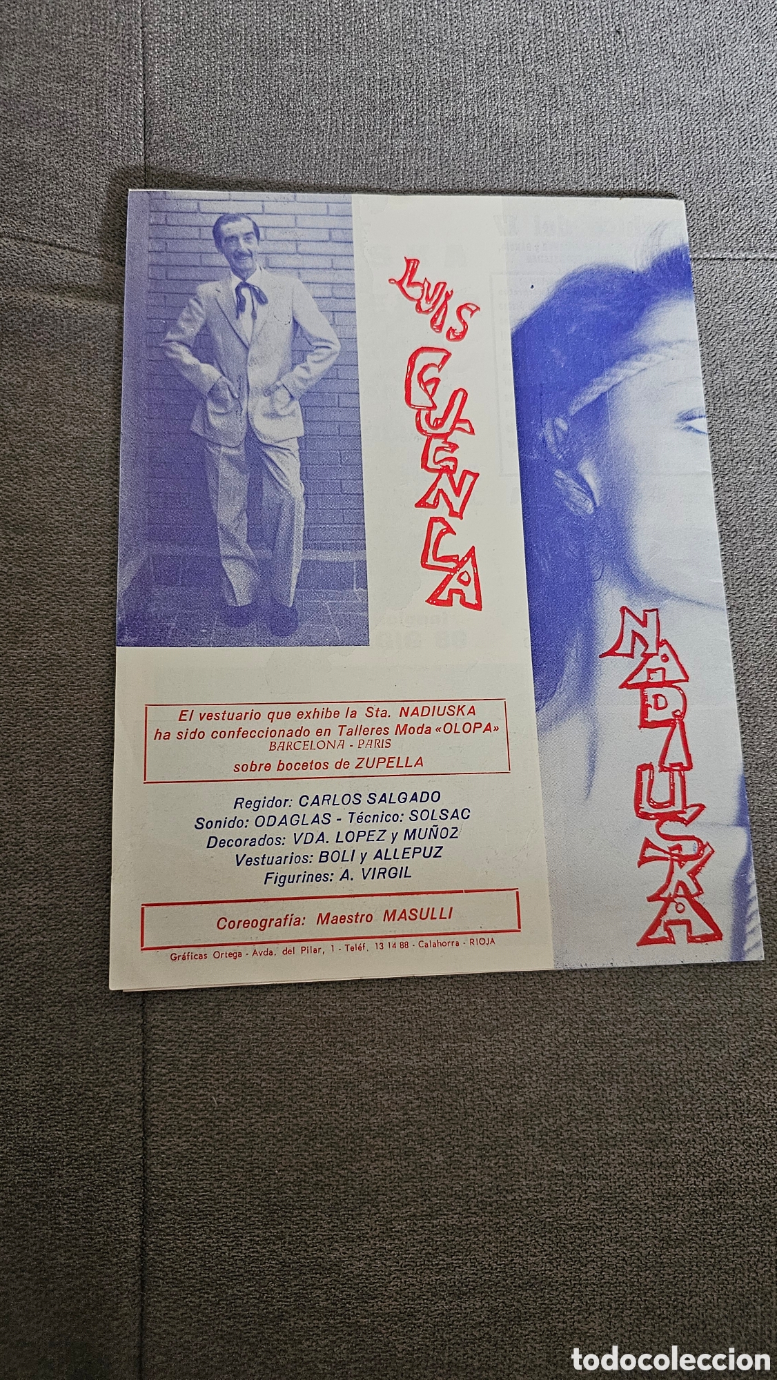 Cine: Programa teatro &rdquo;LA CHICA DEL 17&rdquo; con Nadiuska 1986 - Foto 3
