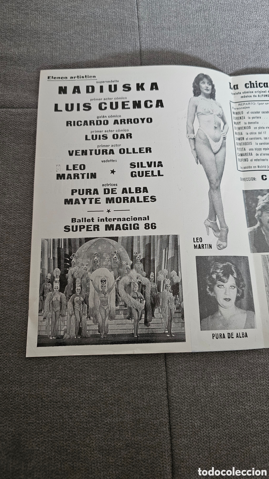Cine: Programa teatro &rdquo;LA CHICA DEL 17&rdquo; con Nadiuska 1986 - Foto 4