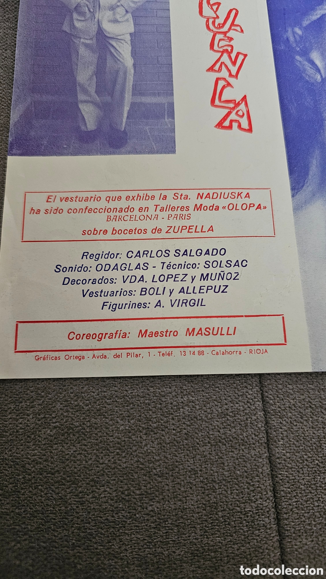Cine: Programa teatro &rdquo;LA CHICA DEL 17&rdquo; con Nadiuska 1986 - Foto 5