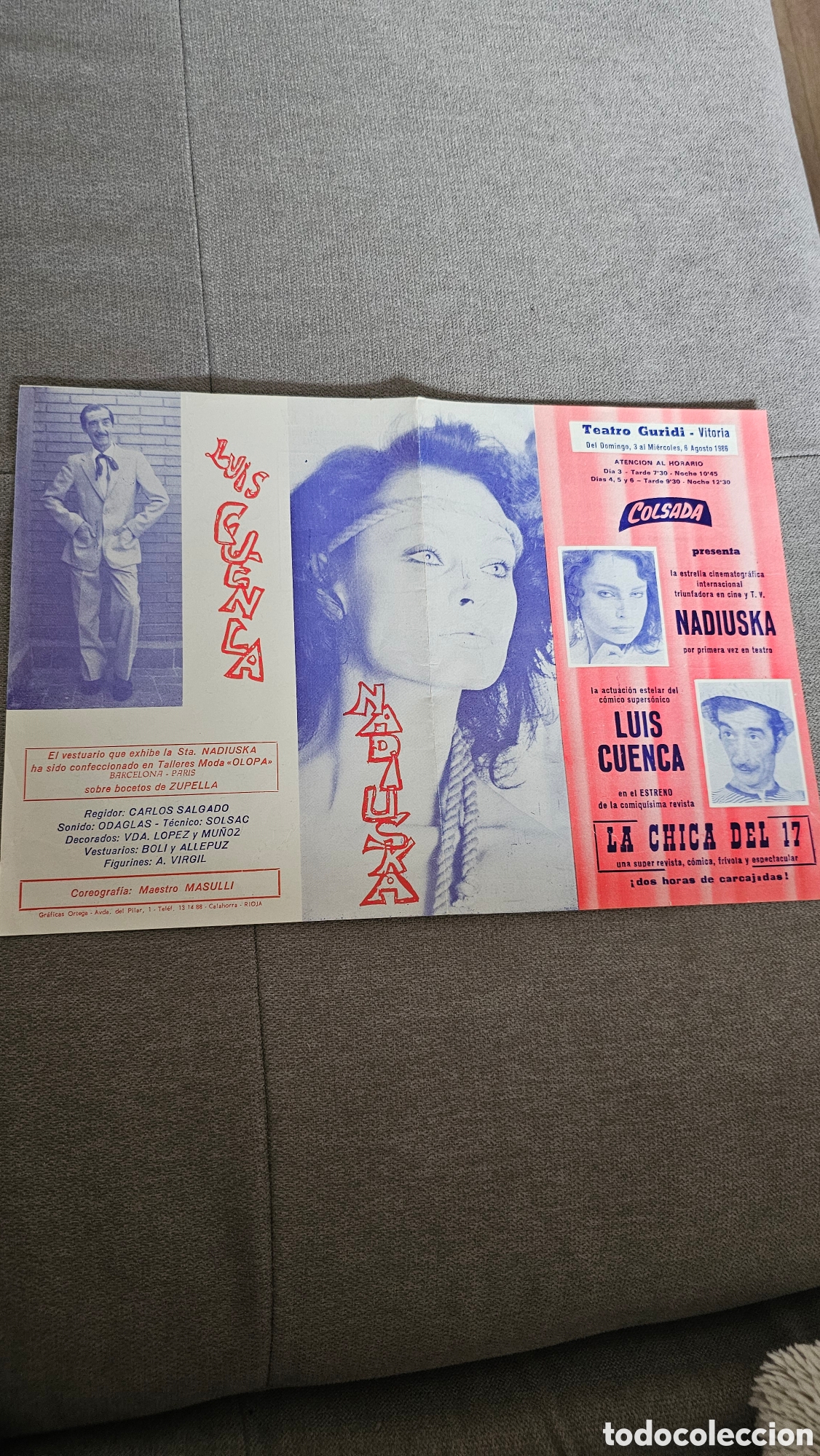 Cine: Programa teatro &rdquo;LA CHICA DEL 17&rdquo; con Nadiuska 1986 - Foto 6