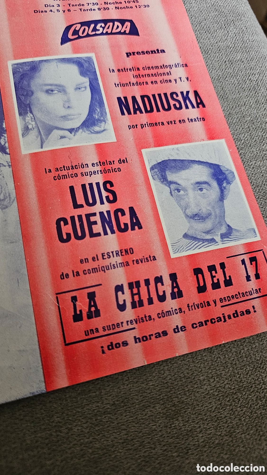 Cine: Programa teatro &rdquo;LA CHICA DEL 17&rdquo; con Nadiuska 1986 - Foto 8