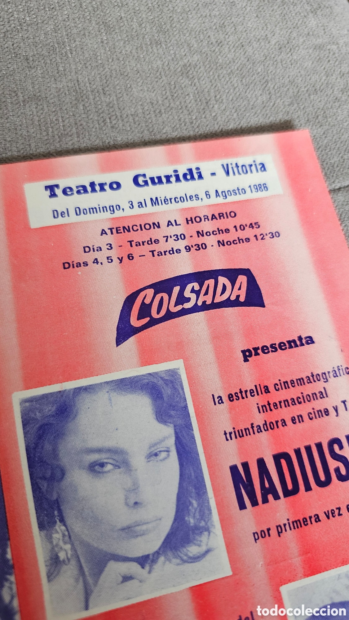 Cine: Programa teatro &rdquo;LA CHICA DEL 17&rdquo; con Nadiuska 1986 - Foto 9