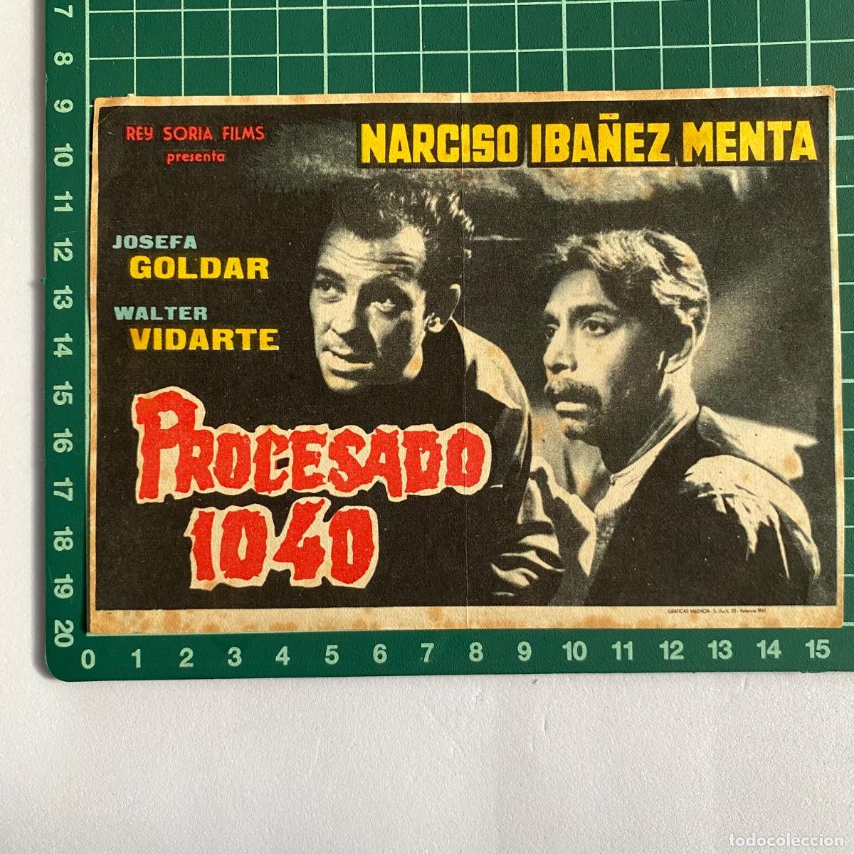 Cine: Programa Folleto de mano cine pelicula procesado 1040 - Foto 1