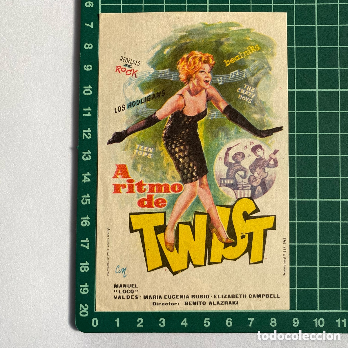 Cine: Programa Folleto de mano cine pelicula al ritmo de twist - Foto 1