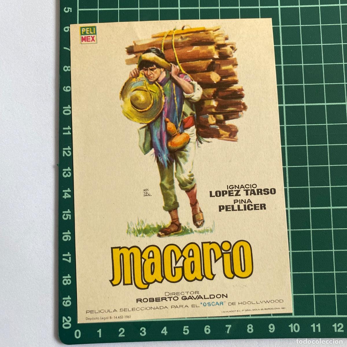 Cine: Programa Folleto de mano cine pelicula Macario - Foto 1