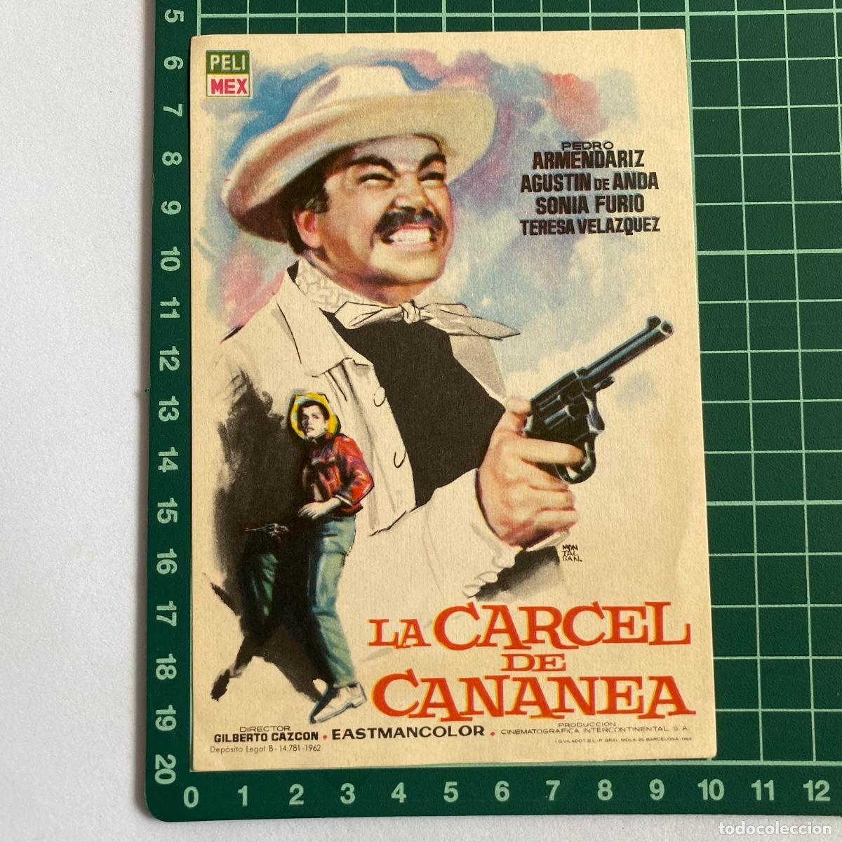 Cine: Programa Folleto de mano cine pelicula la carcel de Cananea - Foto 1