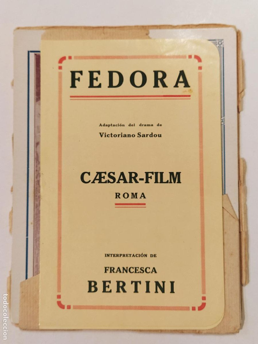 Cine: FEDORA - FRANCESCA BERTINI - PROGRAMA DE CINE ANTIGUO -(K-14.294) - Foto 3