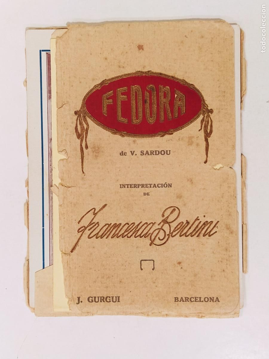 Cine: FEDORA - FRANCESCA BERTINI - PROGRAMA DE CINE ANTIGUO -(K-14.294) - Foto 1