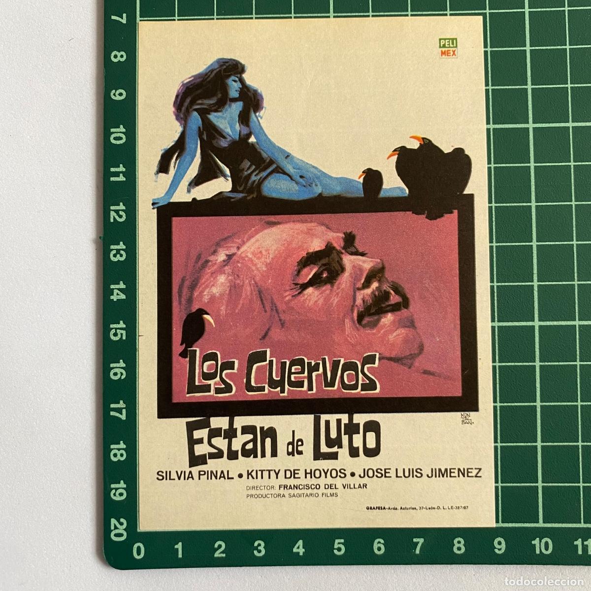 Cine: Programa Folleto de mano cine pelicula los cuervos estan de luto - Foto 1