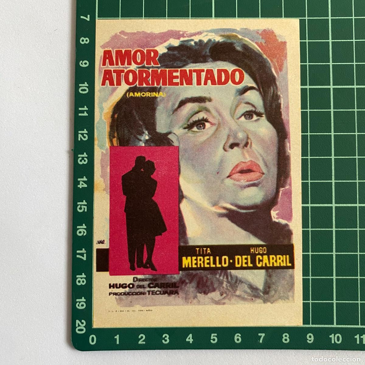 Cine: Programa Folleto de mano cine pelicula amor atormentado - Foto 1