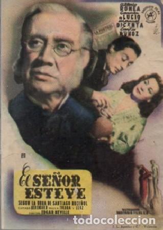 Folhetos de m&atilde;o de filmes antigos de cinema: PROGRAMA DE CINE: EL SE&Ntilde;OR ESTEVE PC-9607