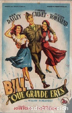 Cine: PROGRAMA DE CINE: BILL &iexcl;QUE GRANDE ERES! PC-9614 - Foto 1