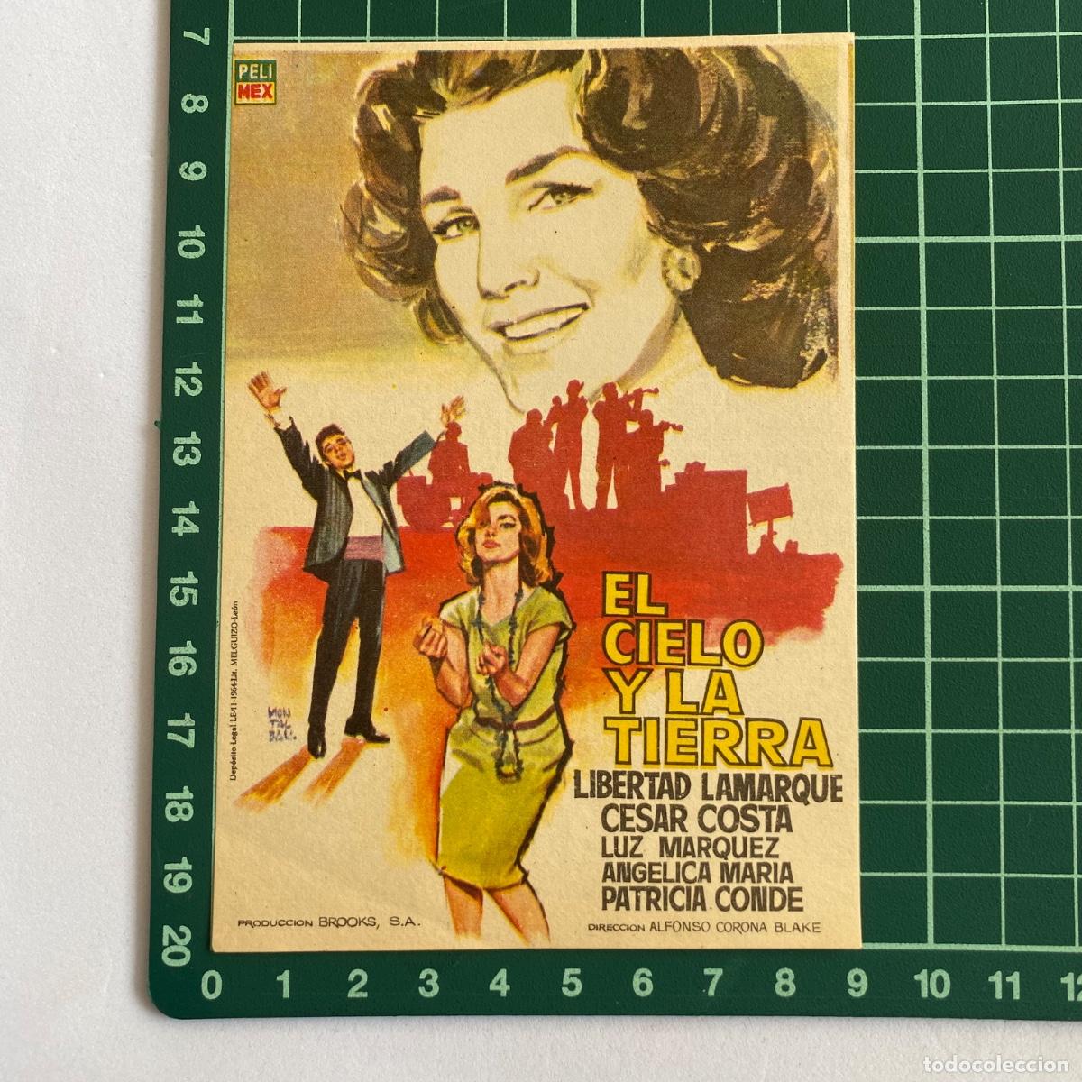 Cine: Programa Folleto de mano cine pelicula el cielo y la tierra - Foto 1