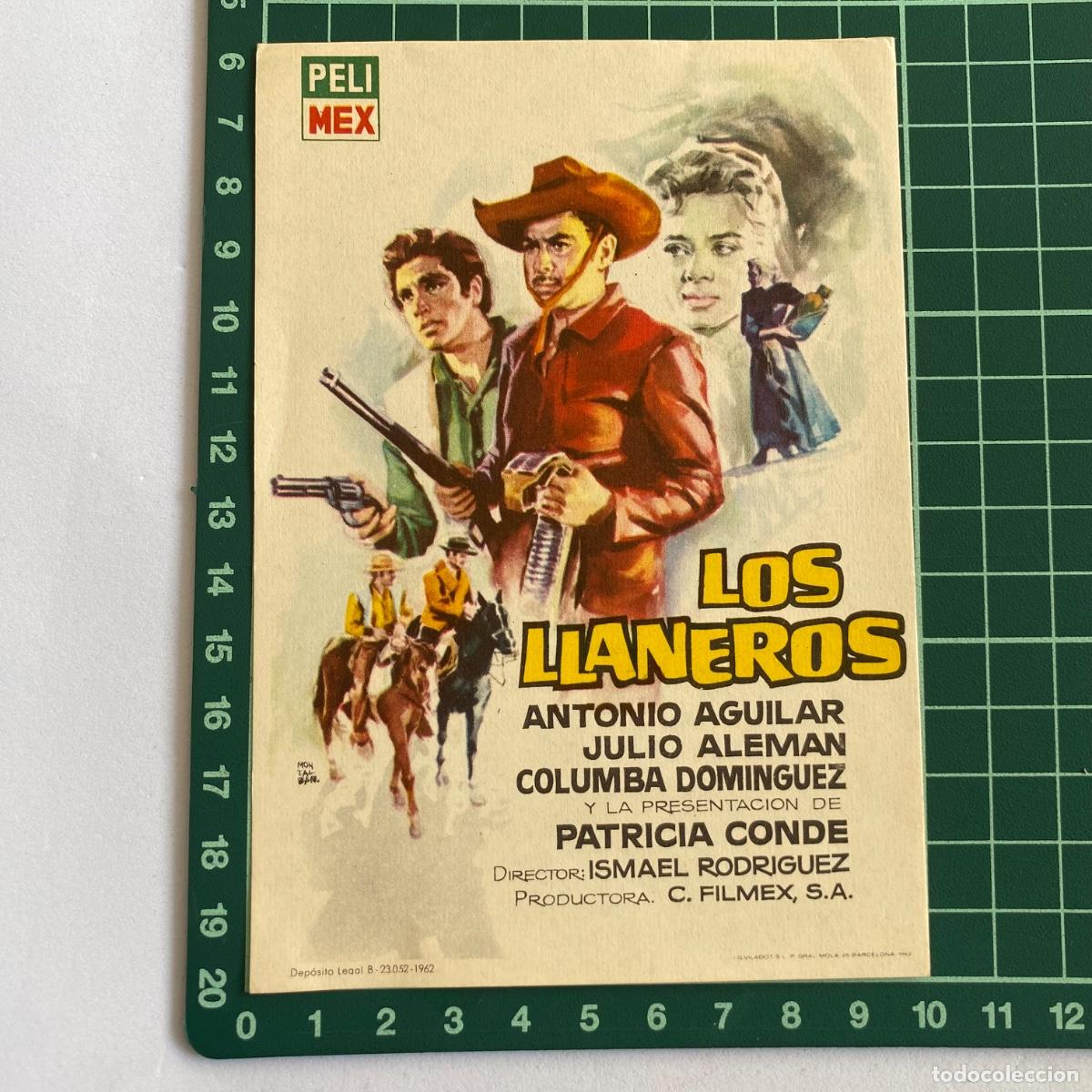 Cine: Programa Folleto de mano cine pelicula los llaneros - Foto 1