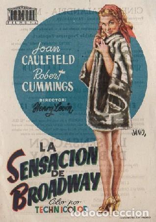Cine: PROGRAMA DE CINE: LA SENSACI&Oacute;N DE BROADWAY PC-9617 - Foto 1
