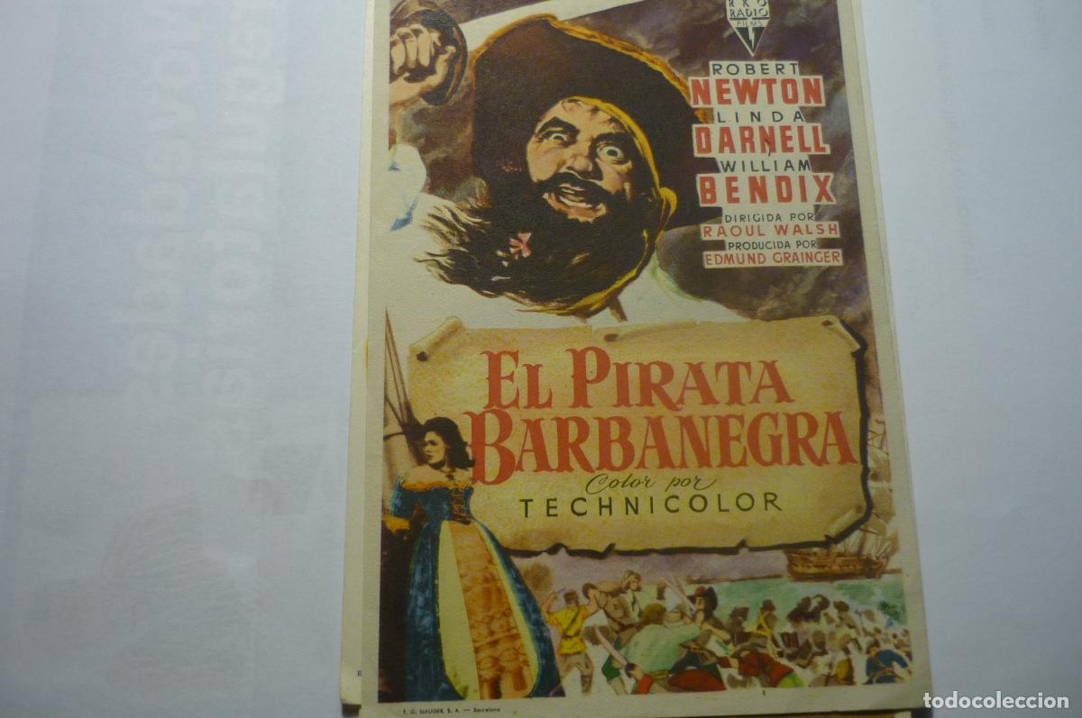 Cine: PROGRAMA EL PIRATA BARBANEGRA,. ROBERT NEWTON PUBLICIDAD - Foto 1