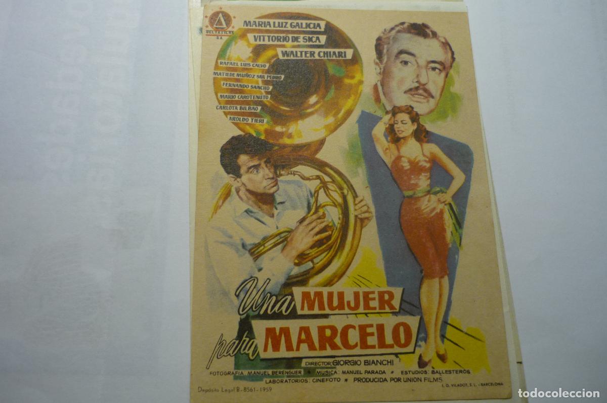 Cine: PROGRAMA LA MUJER DE MARCELO.-VITTORIO DE SICA .- - Foto 1