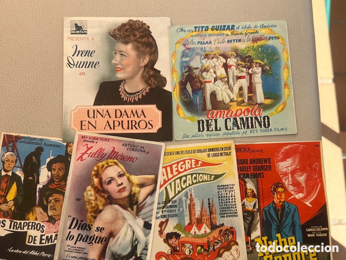 Cine: LOTE 12 PROGRAMAS DE CINE A&Ntilde;OS 40 - 50 - Foto 3
