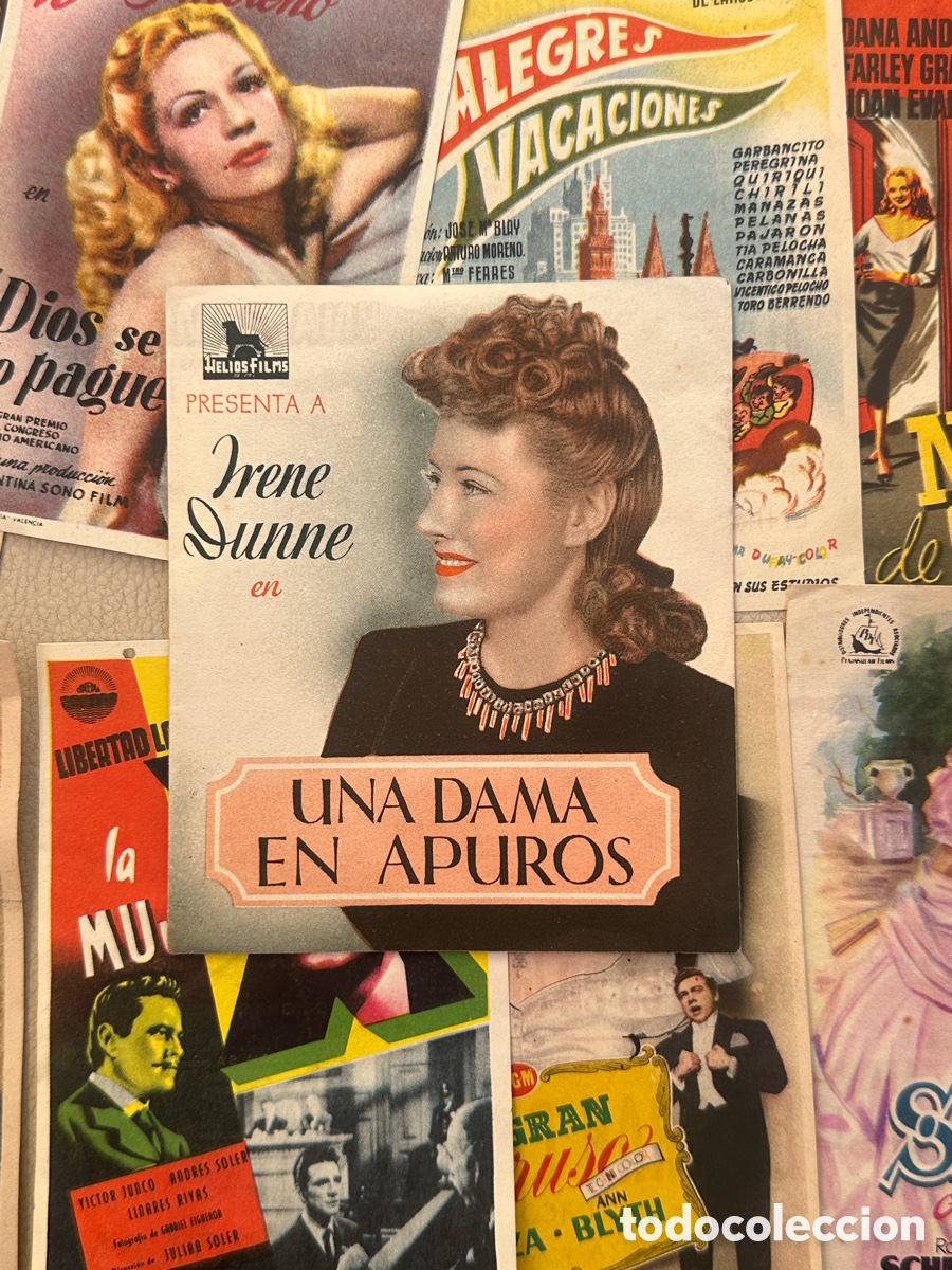 Cine: LOTE 12 PROGRAMAS DE CINE A&Ntilde;OS 40 - 50 - Foto 5