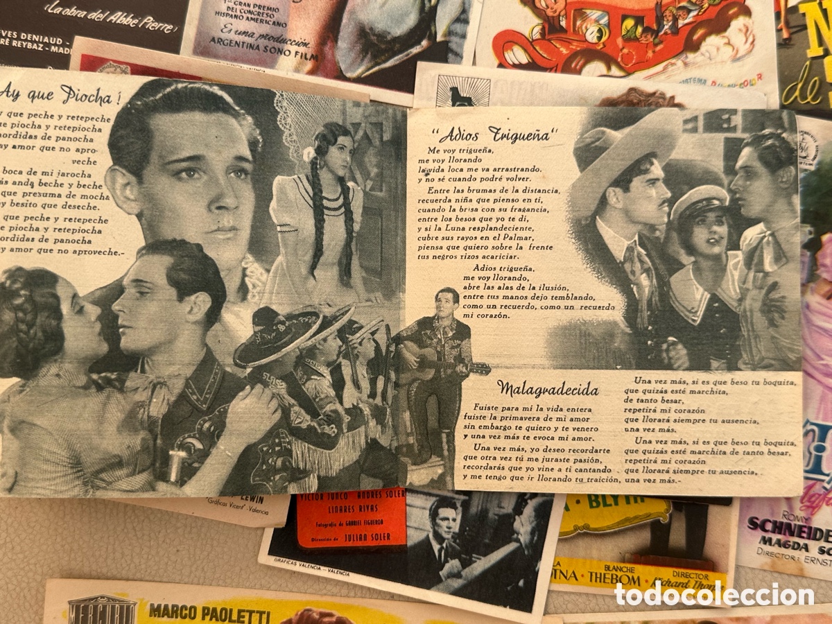 Cine: LOTE 12 PROGRAMAS DE CINE A&Ntilde;OS 40 - 50 - Foto 9