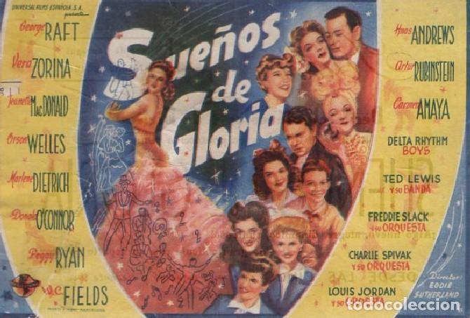 Cine: PROGRAMA DE CINE: SUE&Ntilde;OS DE GLORIA PC-9641 - Foto 1