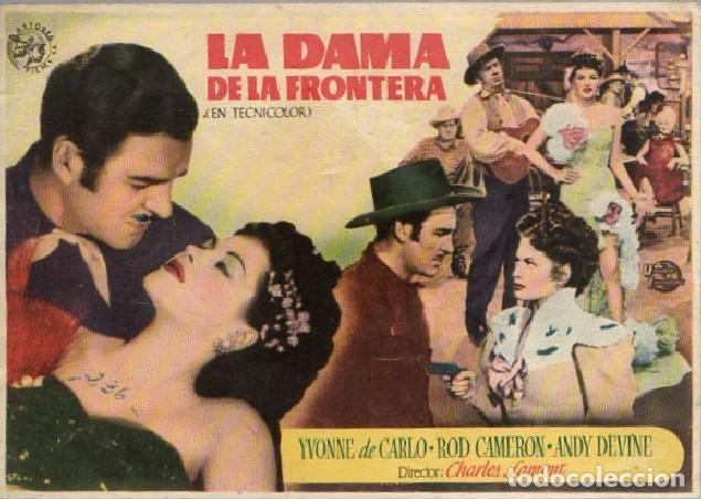 Cine: PROGRAMA DE CINE: LA DAMA DE LA FRONTERA PC-9644 - Foto 1