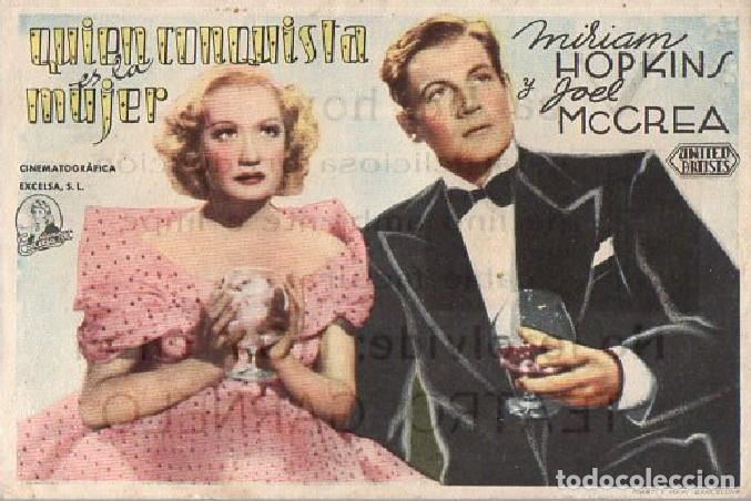 Cine: PROGRAMA DE CINE: QUIEN CONQUISTA ES LA MUJER PC-9658 - Foto 1