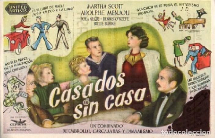 Cine: PROGRAMA DE CINE: CASADOS SIN CASA PC-9662 - Foto 1