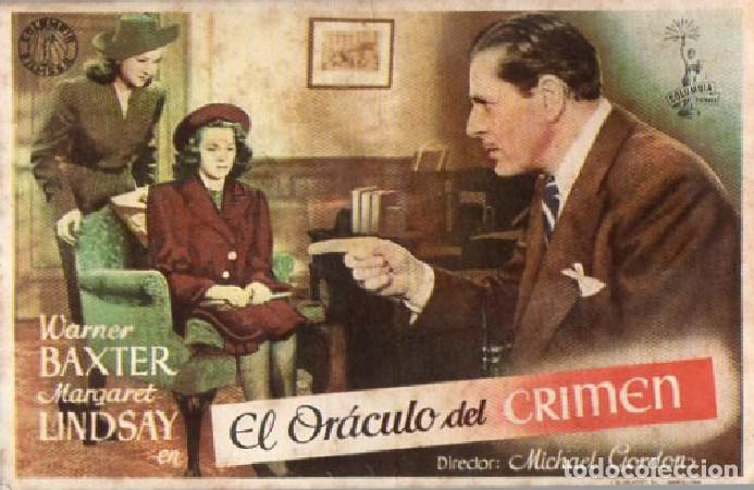 Cine: PROGRAMA DE CINE: EL OR&Aacute;CULO DEL CRIMEN PC-9669 - Foto 1