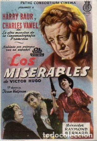 Cine: PROGRAMA DE CINE: LOS MISERABLES PC-9676 - Foto 1