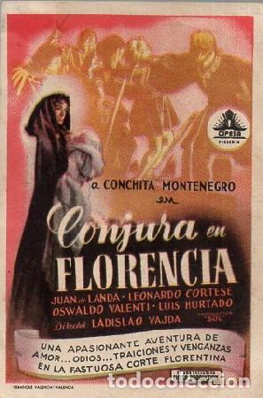 Cine: PROGRAMA DE CINE: CONJURA EN FLORENCIA PC-9678 - Foto 1