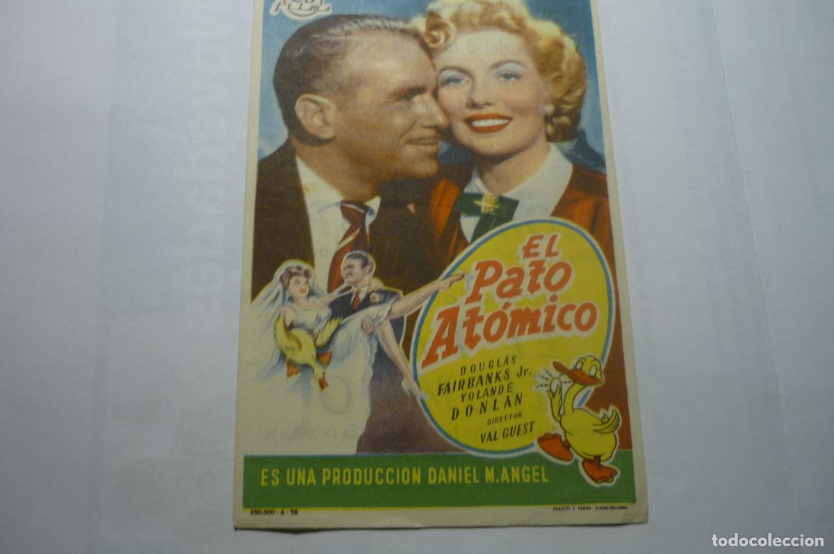 Cine: PROGRAMA EL PATO ATOMICO DOUGLAS FAIRBANKS PUBLICIDAD - Foto 1
