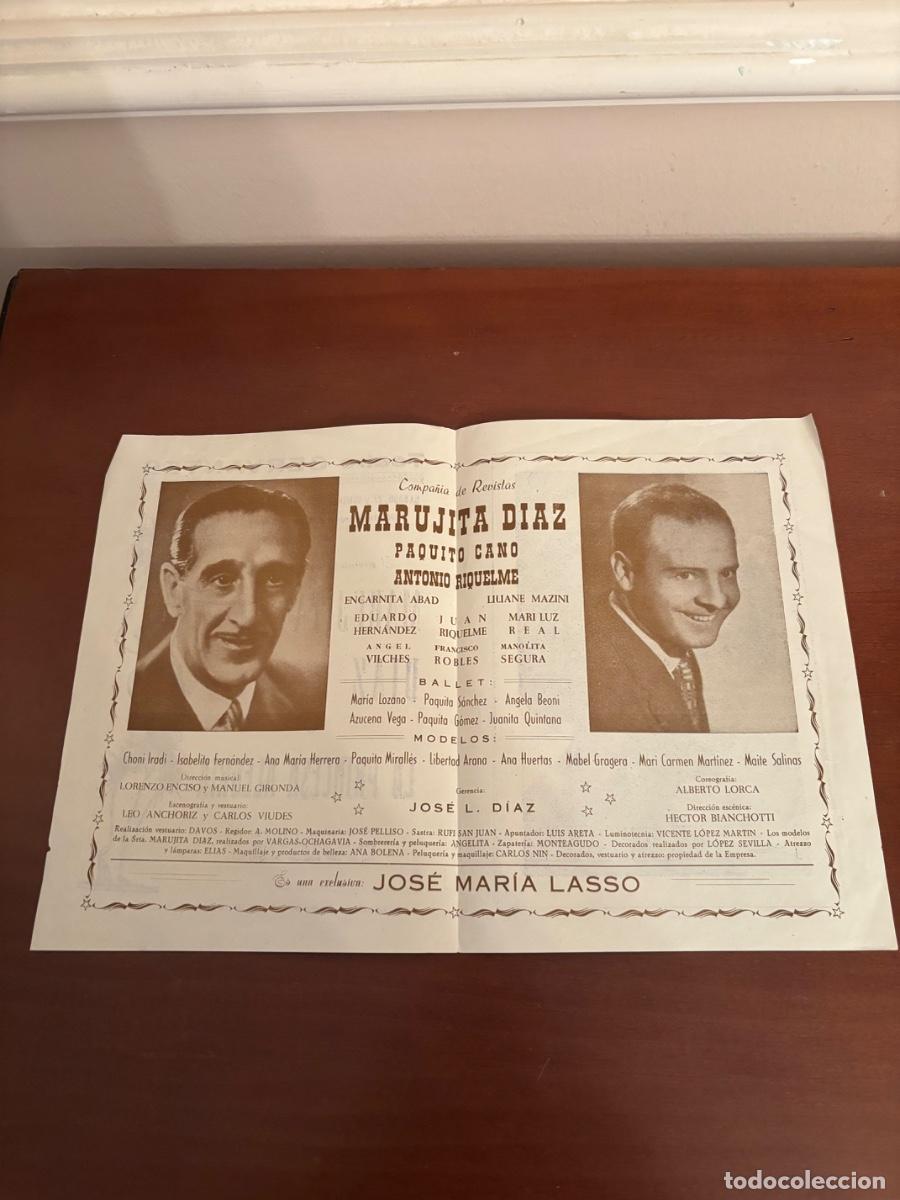 Cine: Programa teatro Cervantes Marujita D&iacute;az 1960 - Foto 2