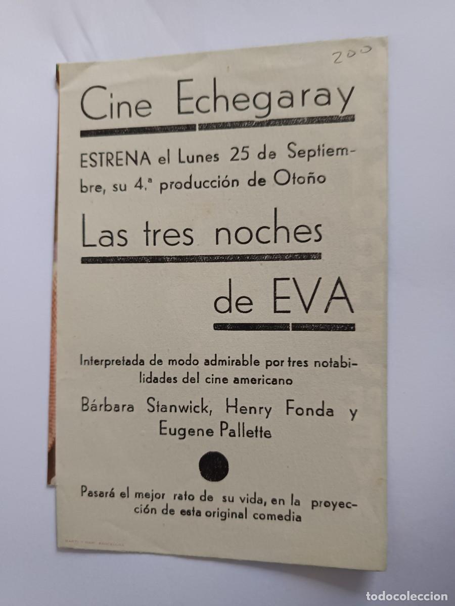 Cine: PROGRAMA DE CINE LAS TRES NOCHES DE EVA - Foto 2